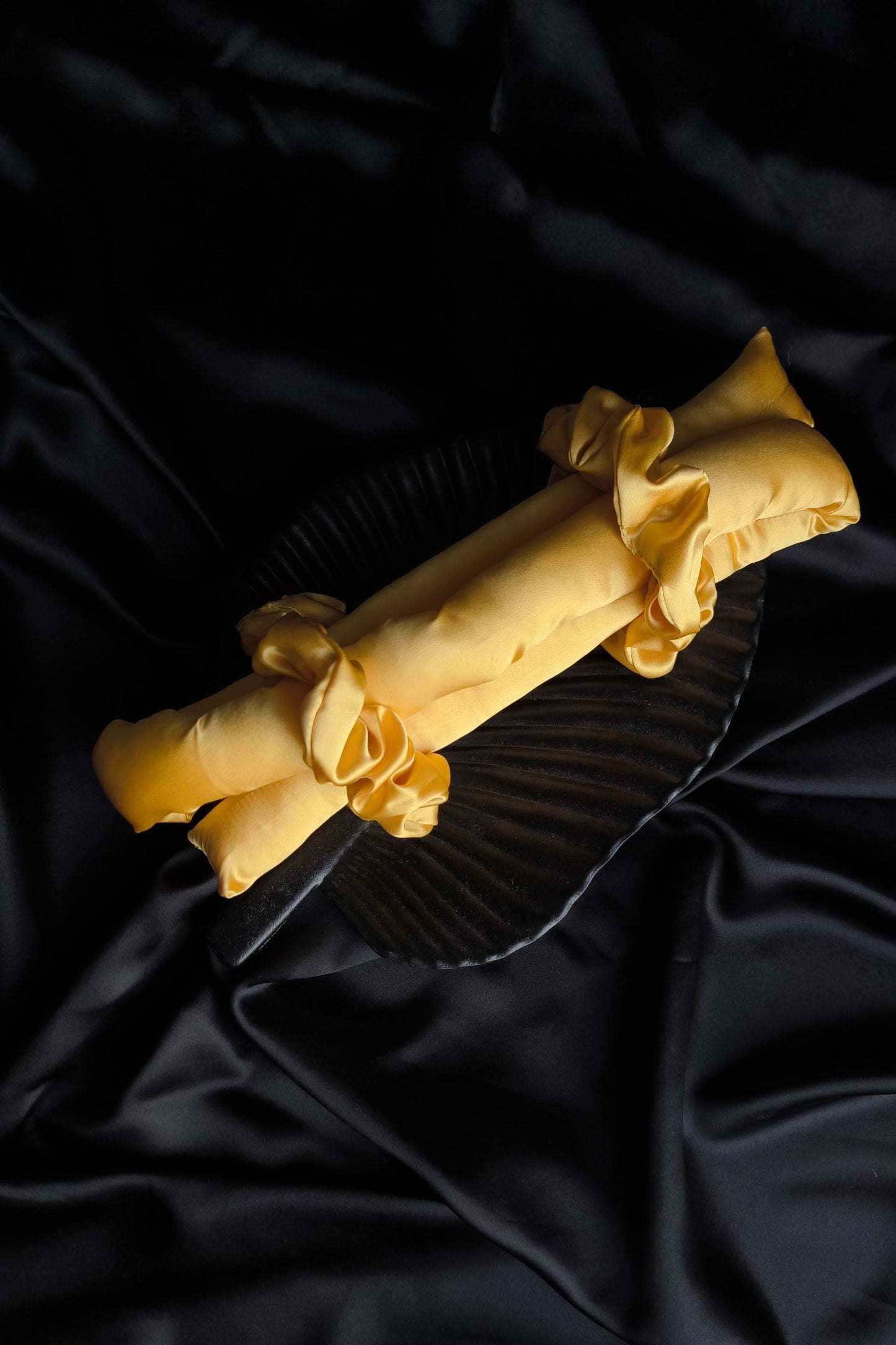 Silk Hair Curler, Bright Gold