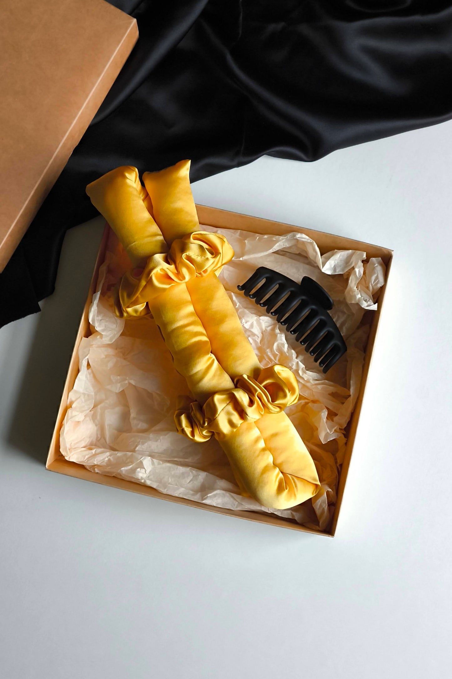 Silk Hair Curler, Bright Gold