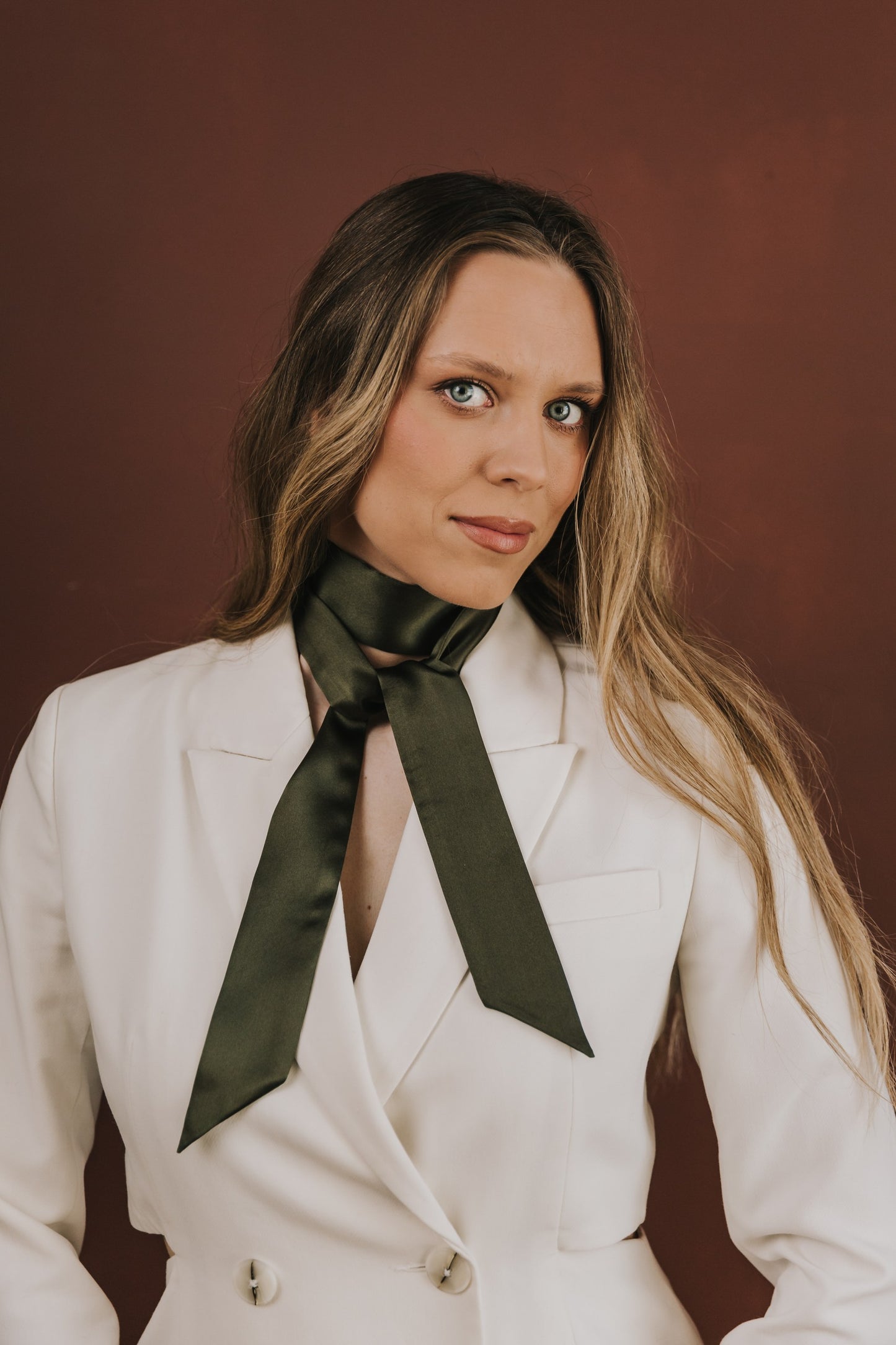 Silk Skinny Scarf 5x140 cm,  different colors