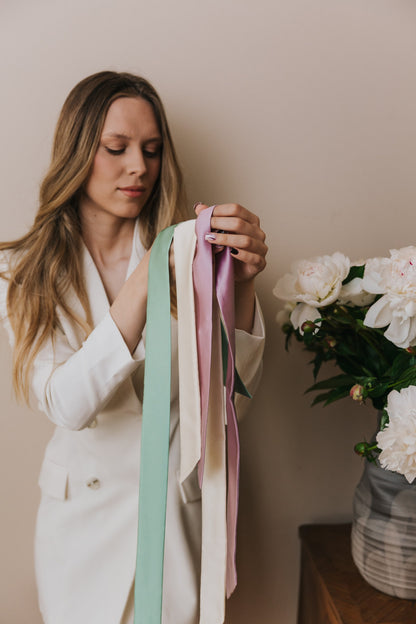 Silk Skinny Scarf 5x140 cm,  different colors
