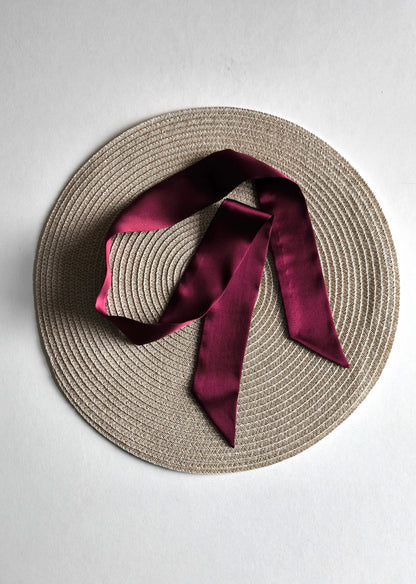 Silk Skinny Scarf 5x140 cm,  different colors