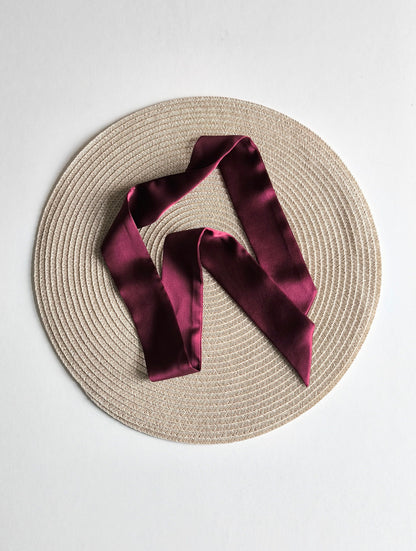 Silk Skinny Scarf 5x140 cm,  different colors