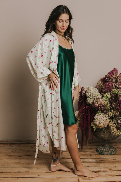 Silk nightgown "Mia", Green