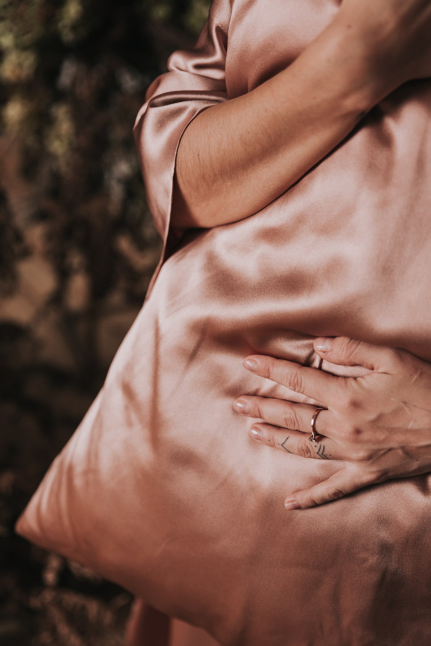 Silk pillowcase, Rose Gold