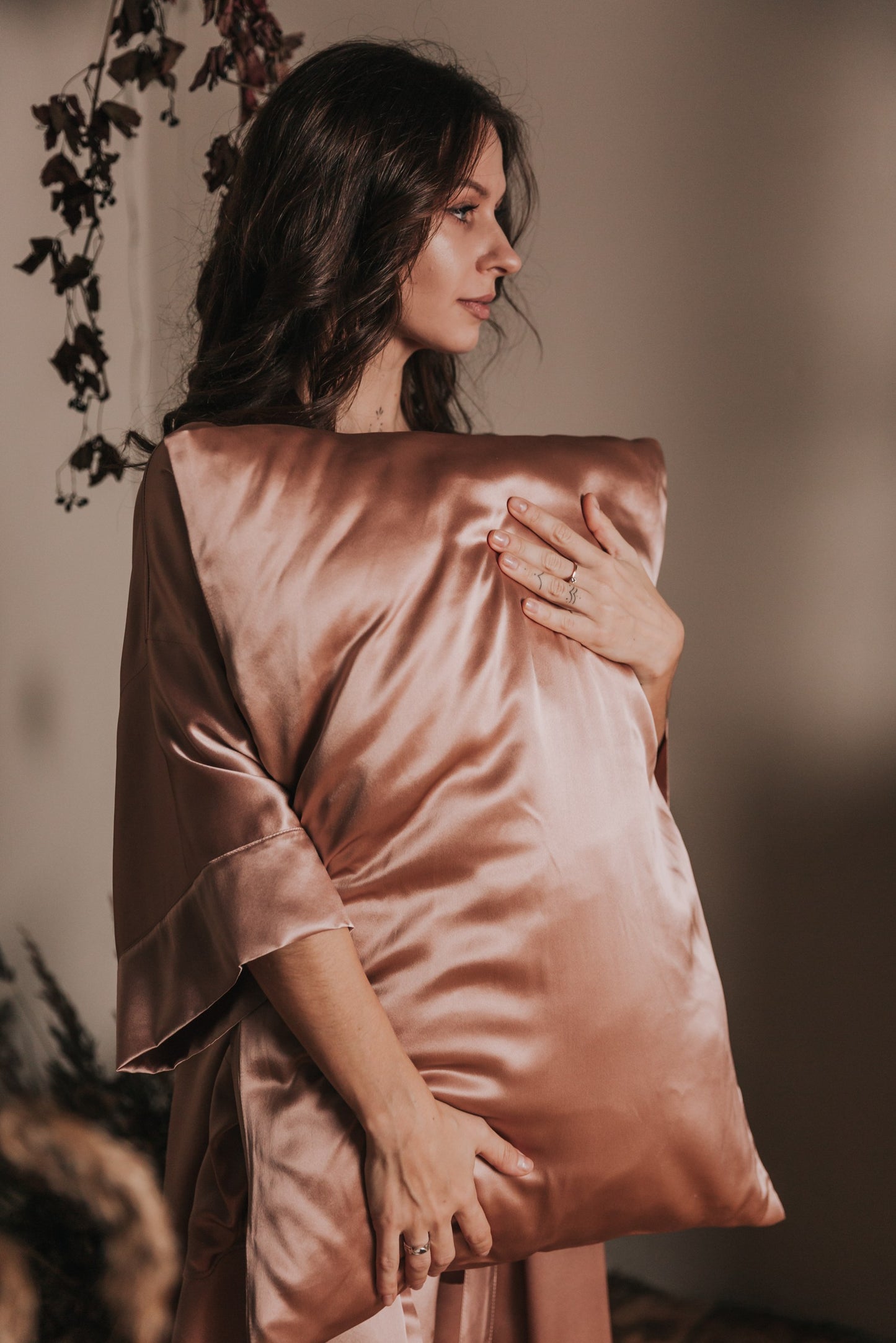 Silk pillowcase, Rose Gold