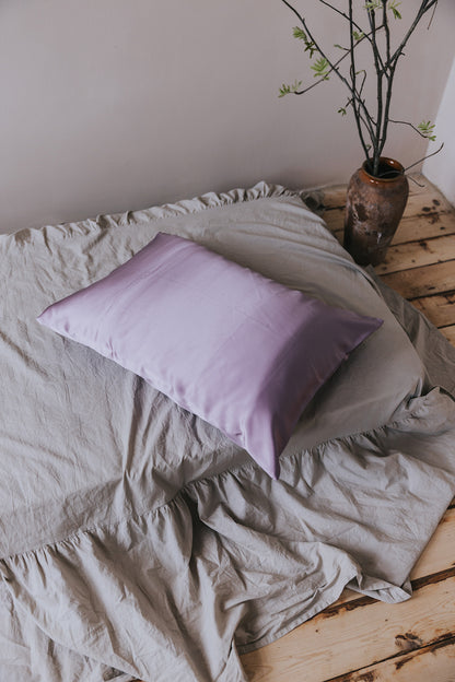 Silk pillowcase, Lavender