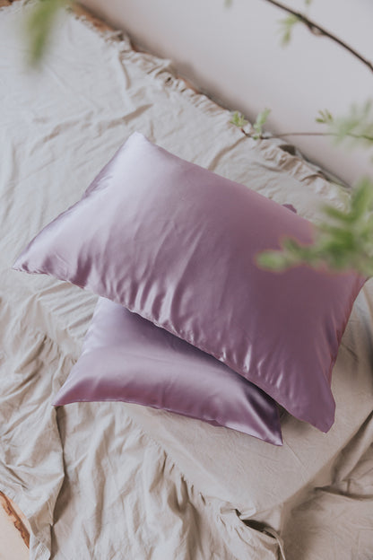 Silk pillowcase, Lavender