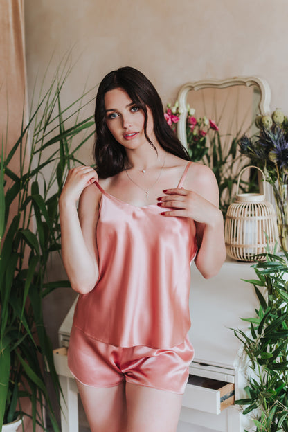 Silk pajama, Rose Pink