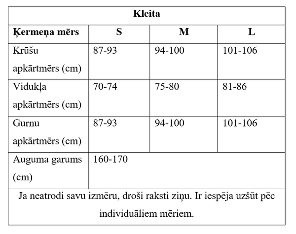 Balta naktskleita ar ziediem, S izmērs
